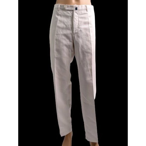 Excellent Incotex XL White Relaxed Fit Pants for Men Men